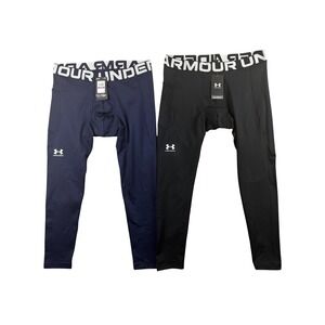 Under Armour Mens Compression Leggings 2PK Black Navy 2XL NWT